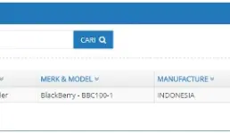 Smartphone BlackBerry Buatan dalam Negeri Muncul Di Situs Dirjen Postel