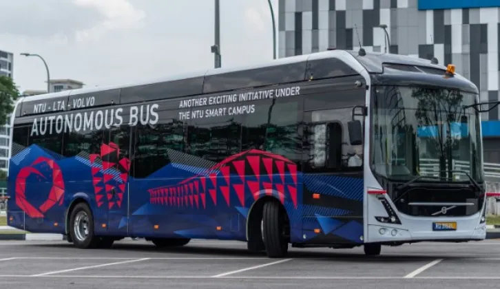 Singapura Uji Coba Bus Listrik Tanpa Pengemudi