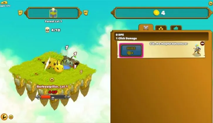 Game Clicker Heroes gratis di Xbox One