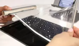 Royole Flexible Keyboard Keyboard Transparan yang Bisa Digulung