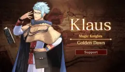 Trailer karakter Klaus Lunettes dari Black Clover: Quarter Knights