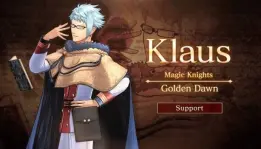 Trailer karakter Klaus Lunettes dari Black Clover Quarter Knights